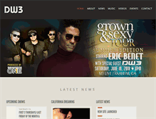 Tablet Screenshot of dw3music.com